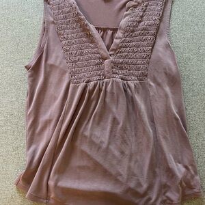 Lucky Brand Mauve Sleeveless Blouse